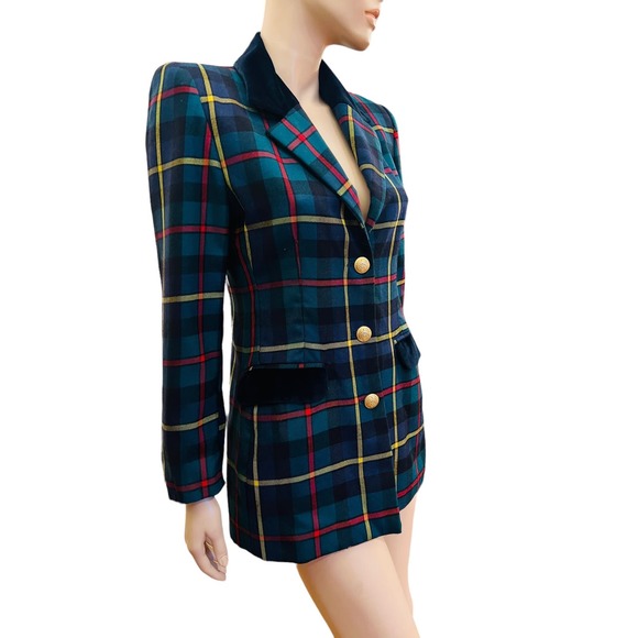 Gabrielle Bellini Made in Italy Vintage Virgin Pure Wool Blazer Size S - Picture 4 of 9